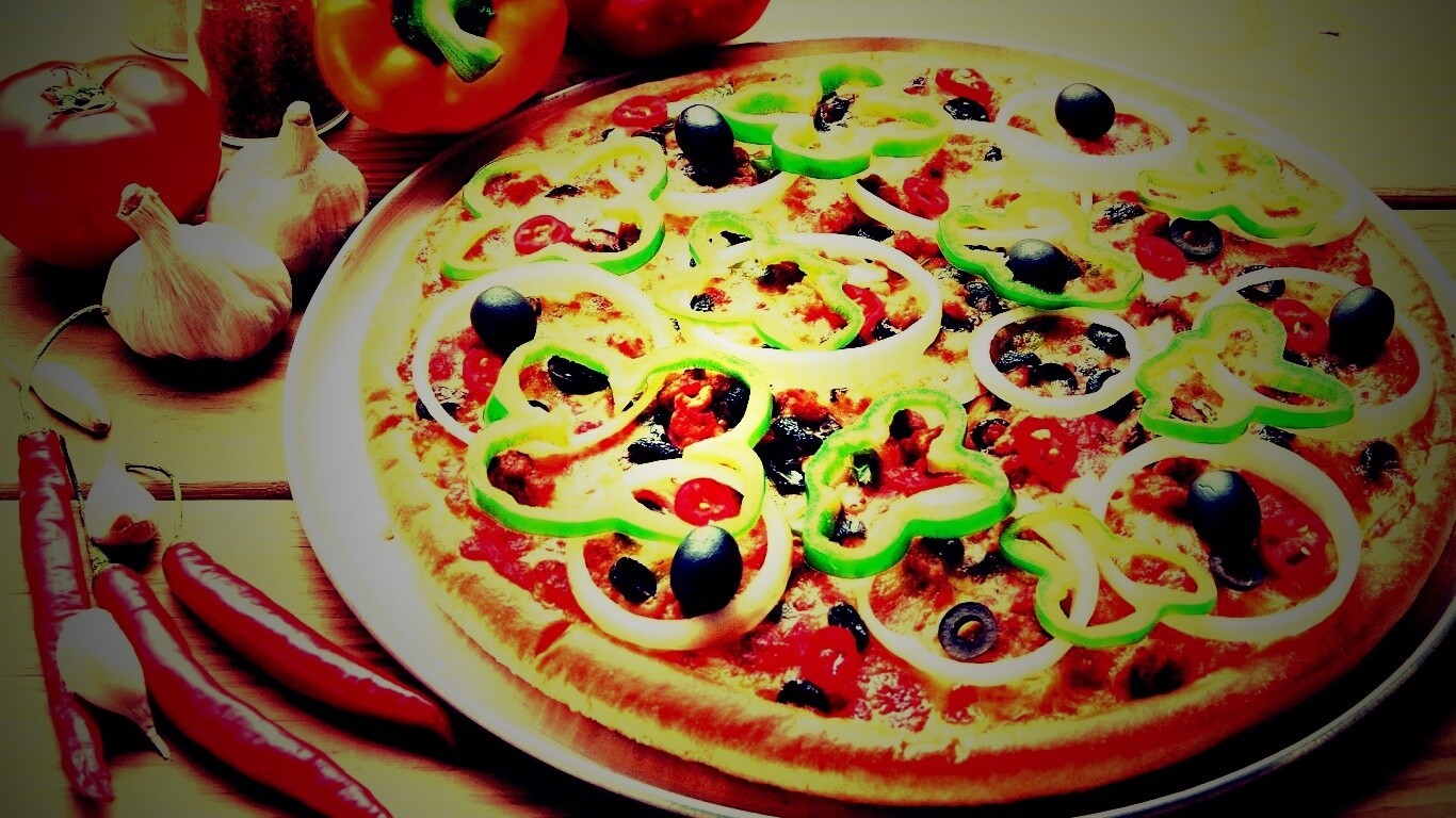 Пицца с паприкой обои