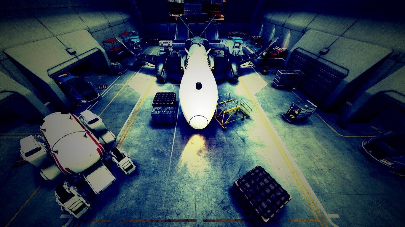 Ангар из игры Brink обои