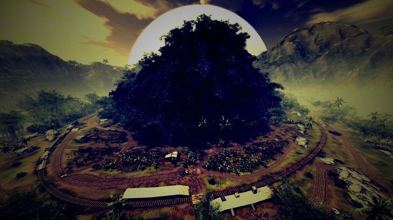 Железная дорога в тропиках из Crysis обои