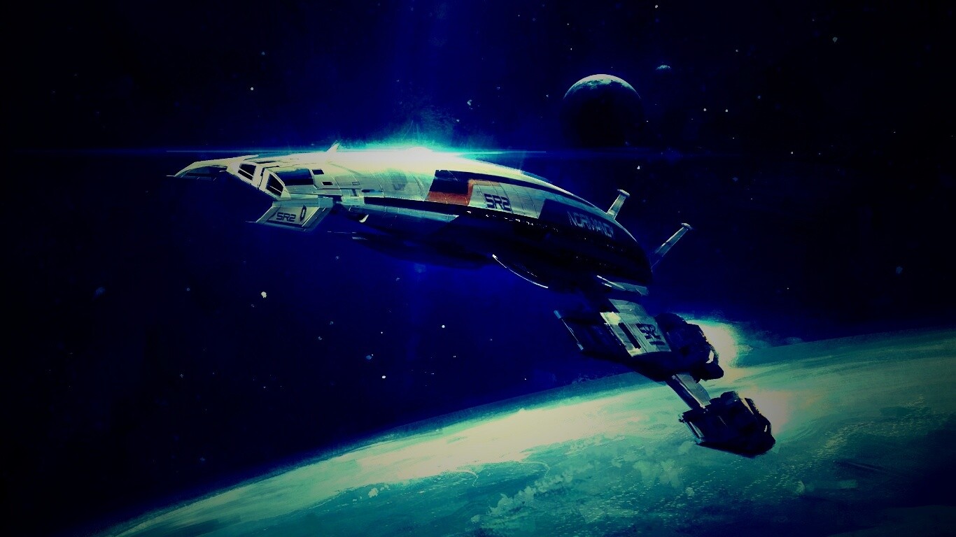 Корабль Normandy обои