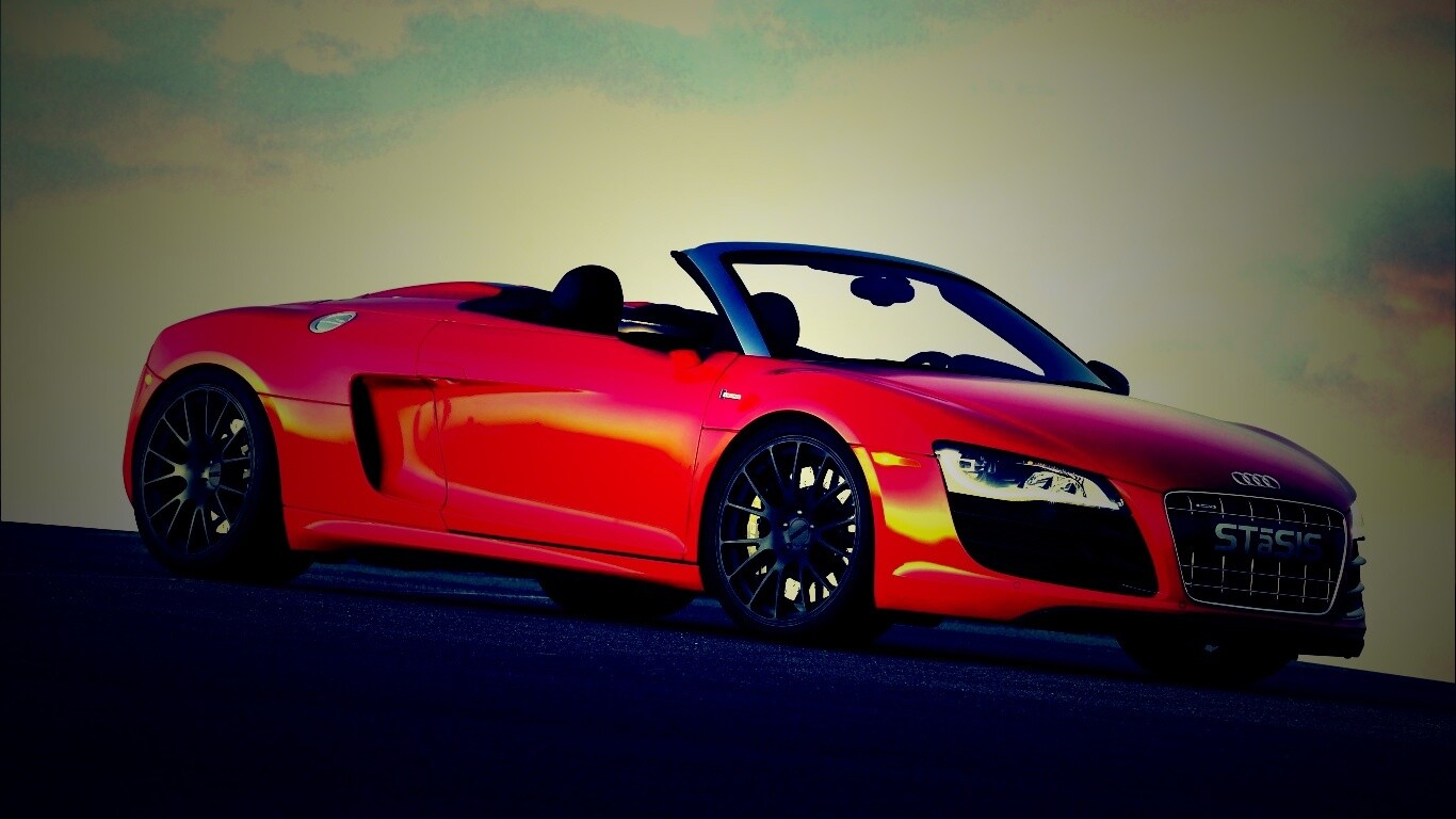 Красная Audi обои