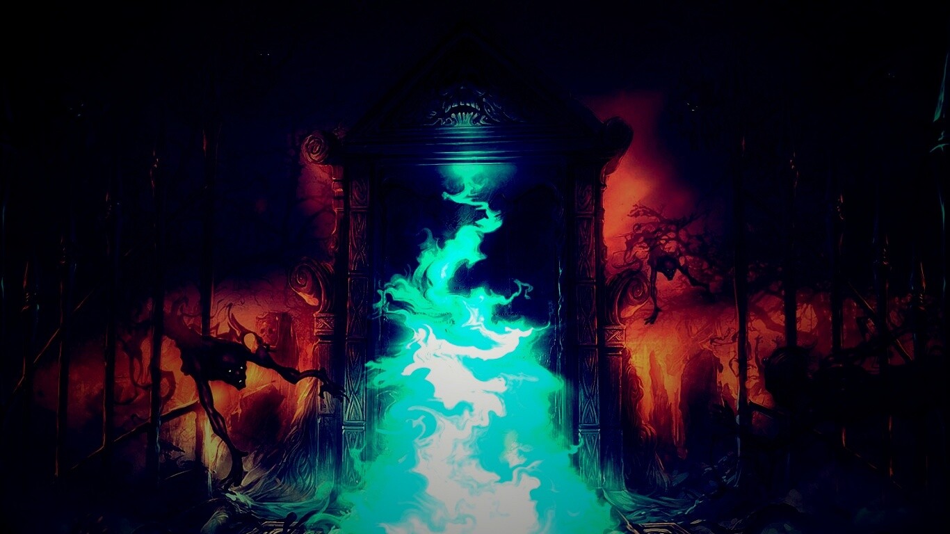 Демонические врата обои