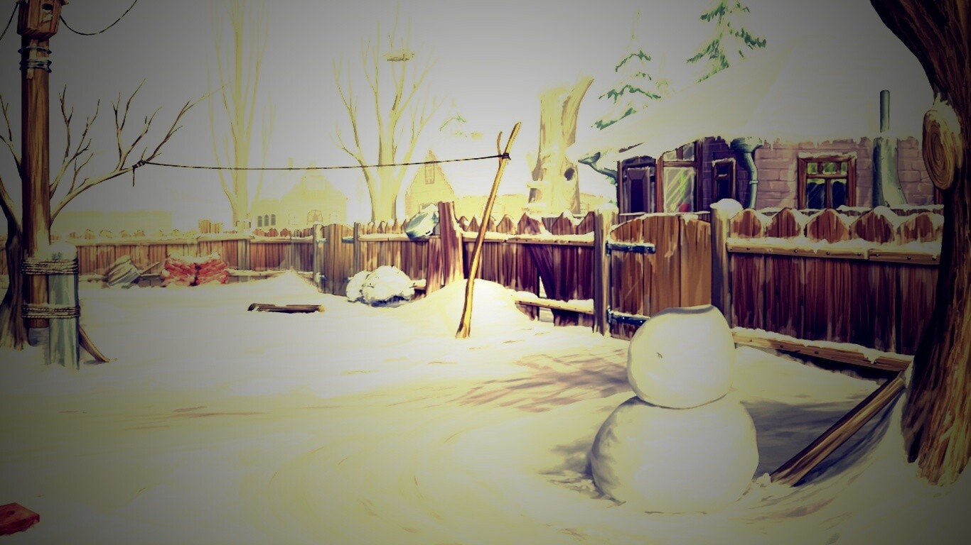 Снеговик обои