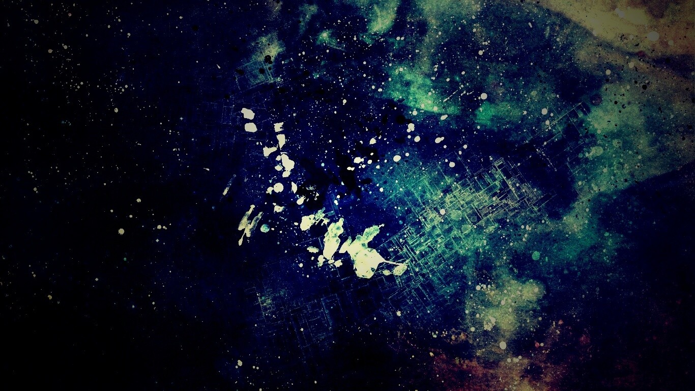 Паттер из красок и штрихов обои