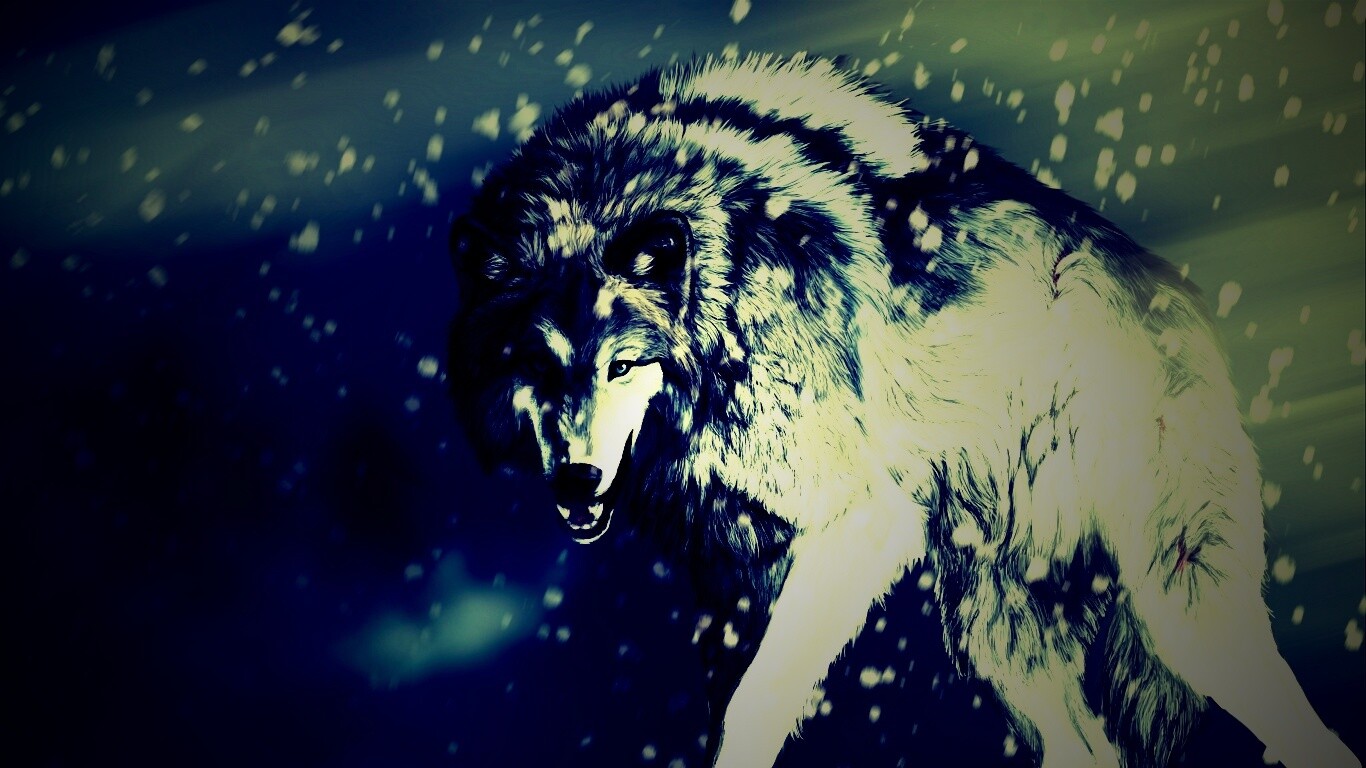 Охота на волка обои