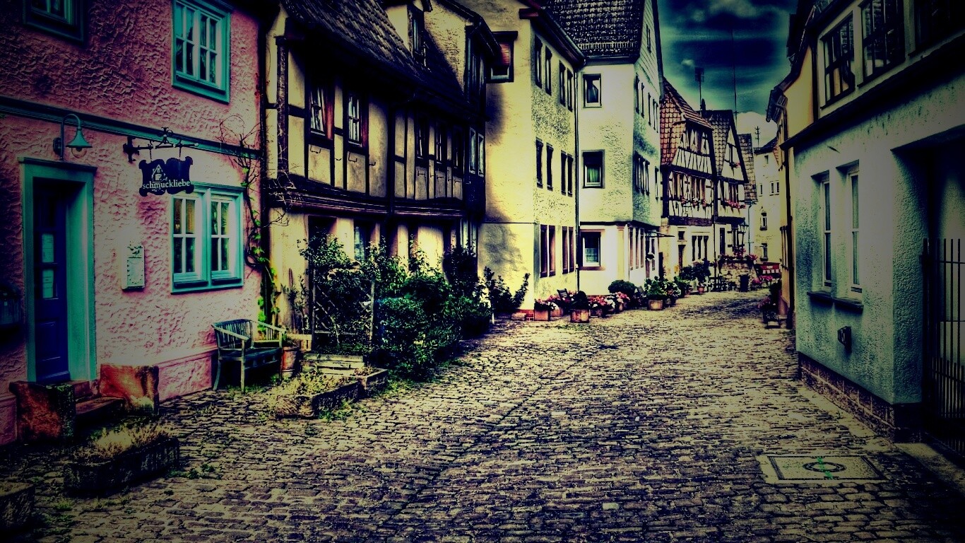 Старый городок обои