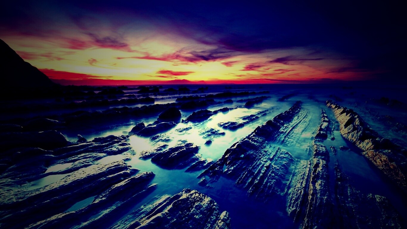 Рифы в тумане обои