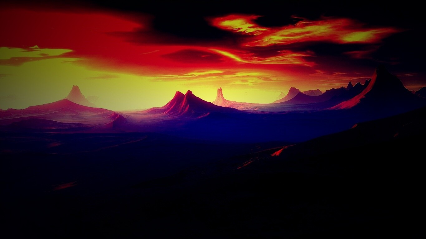 Инопланетный ландшафт обои