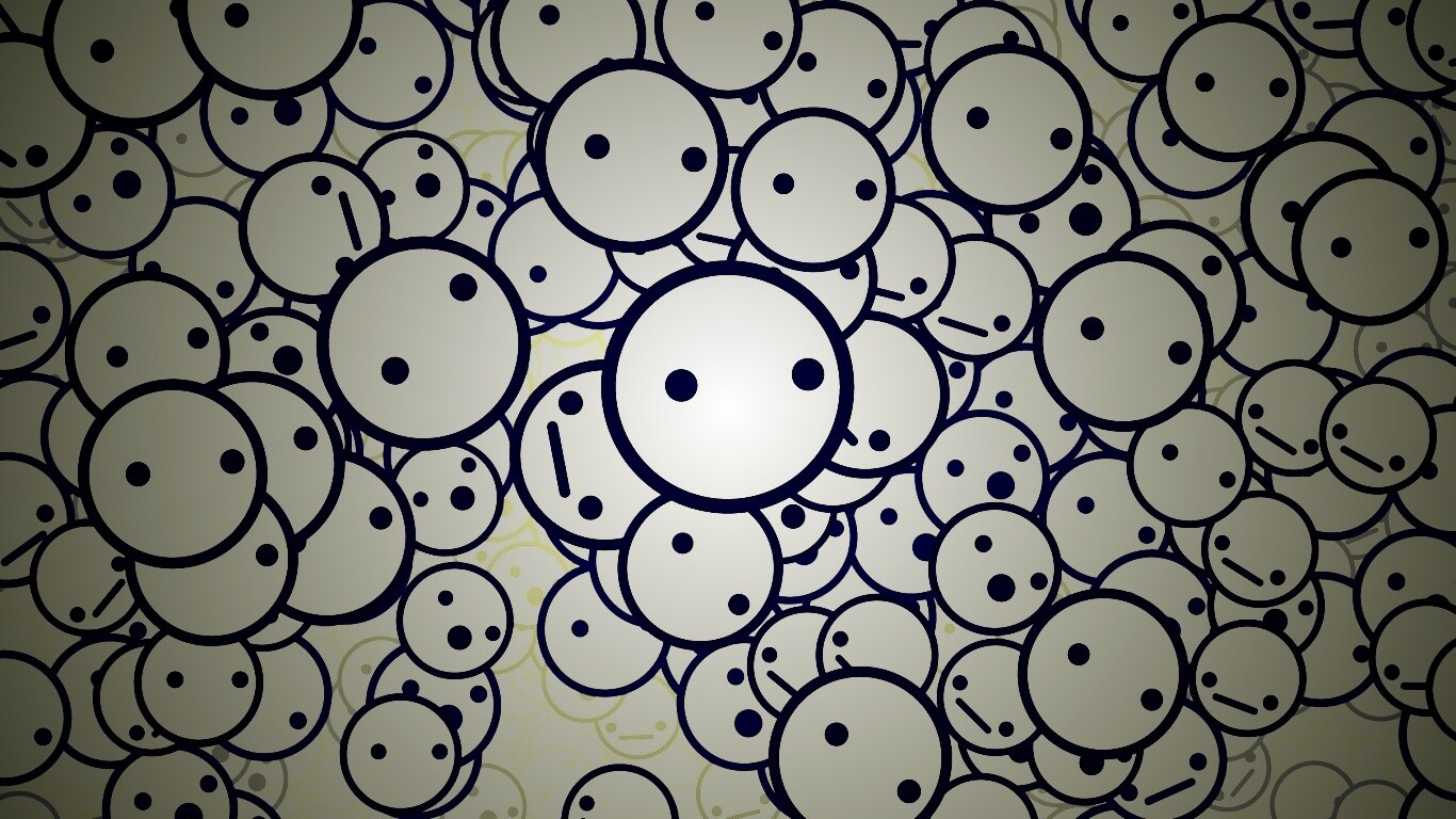 Фон из смайликов обои