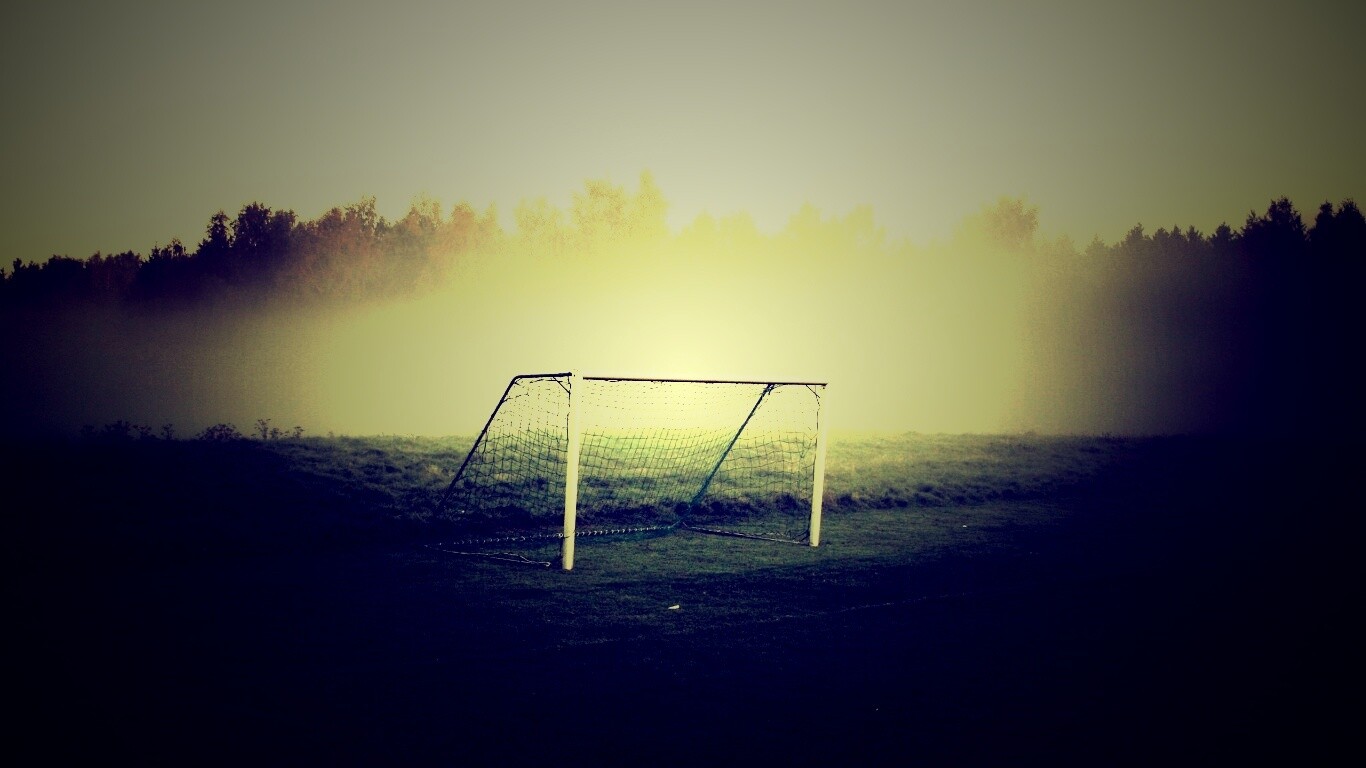 Футбольные ворота обои
