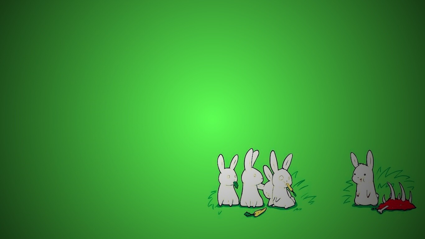 Заяц-каннибал обои