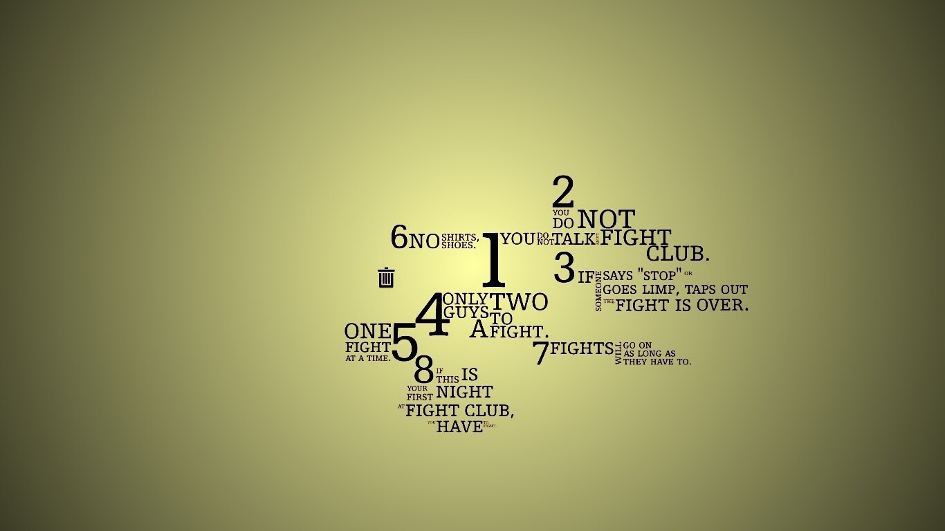 Правила бойцовского клуба обои