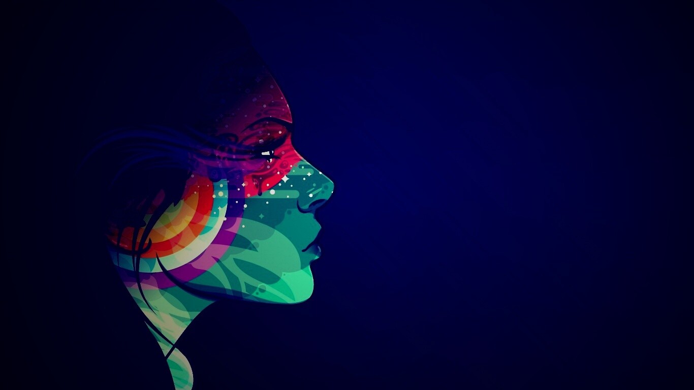 Профиль девушки обои