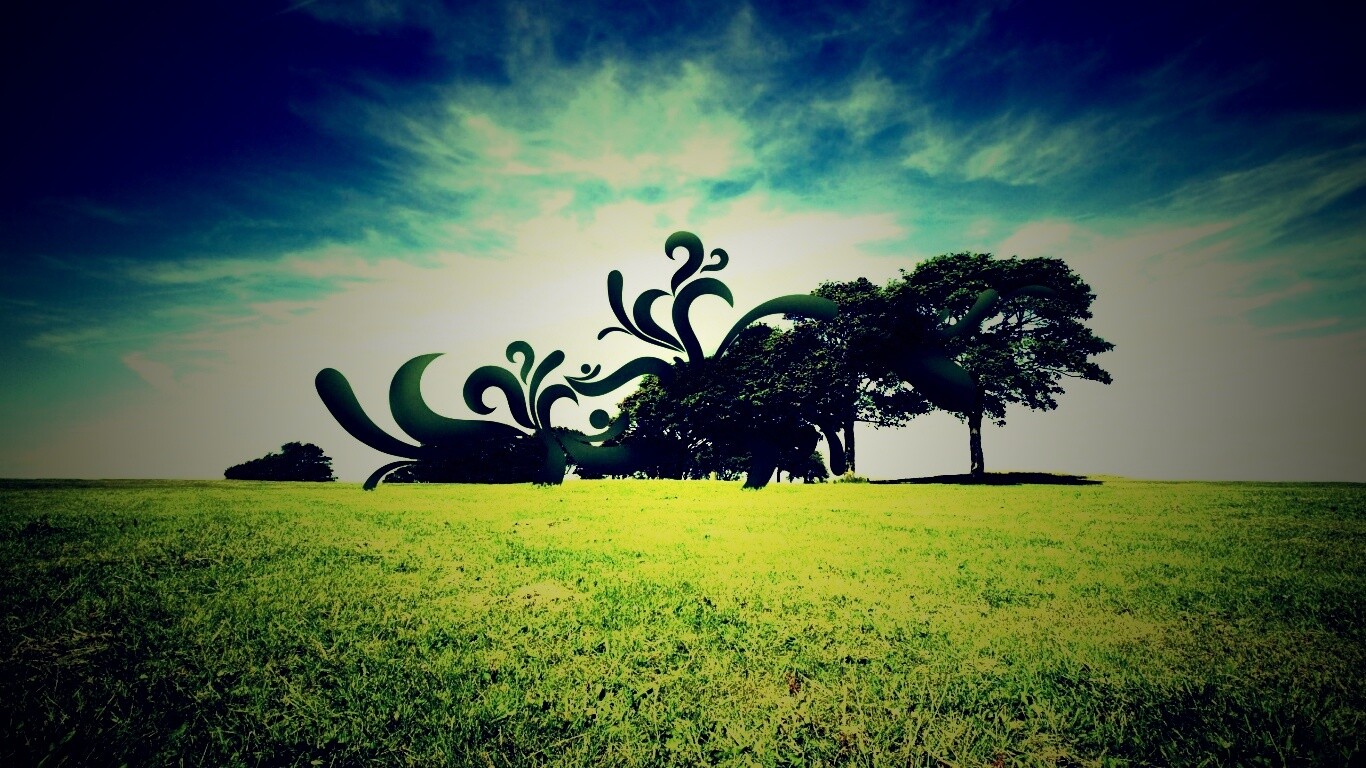 На равнине обои