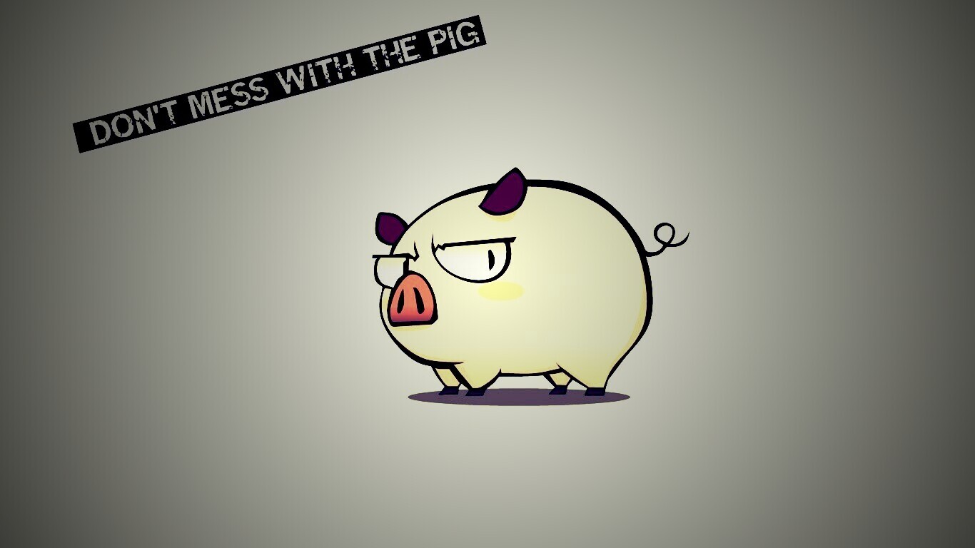 Не путайся со свиньей обои