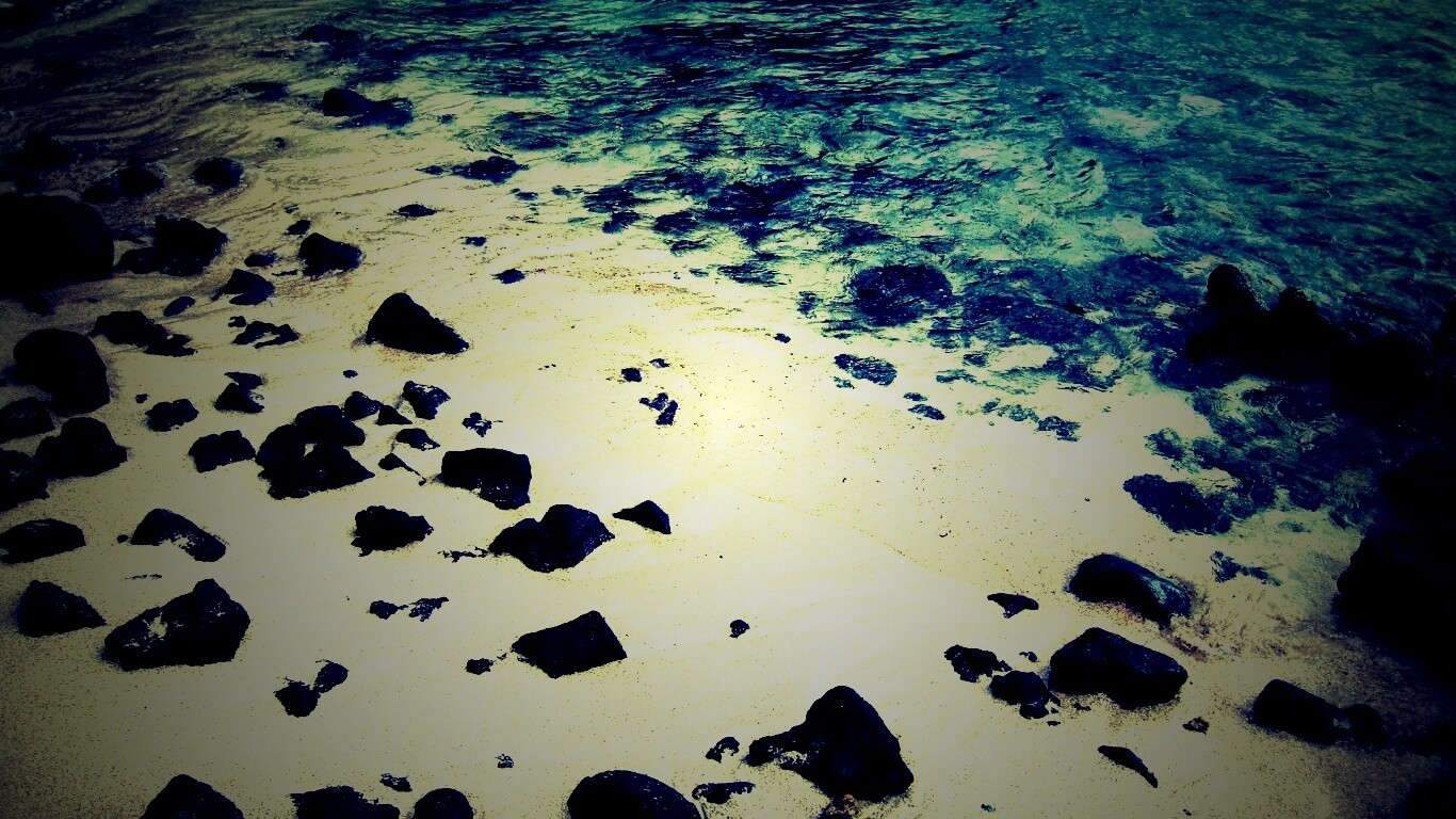 Каменистый берег обои