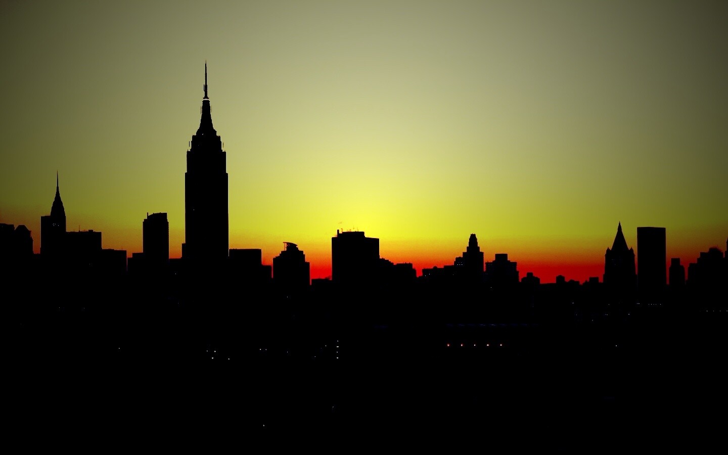 Утренний город обои