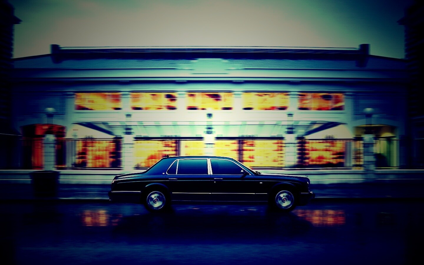 Бентли в городе обои