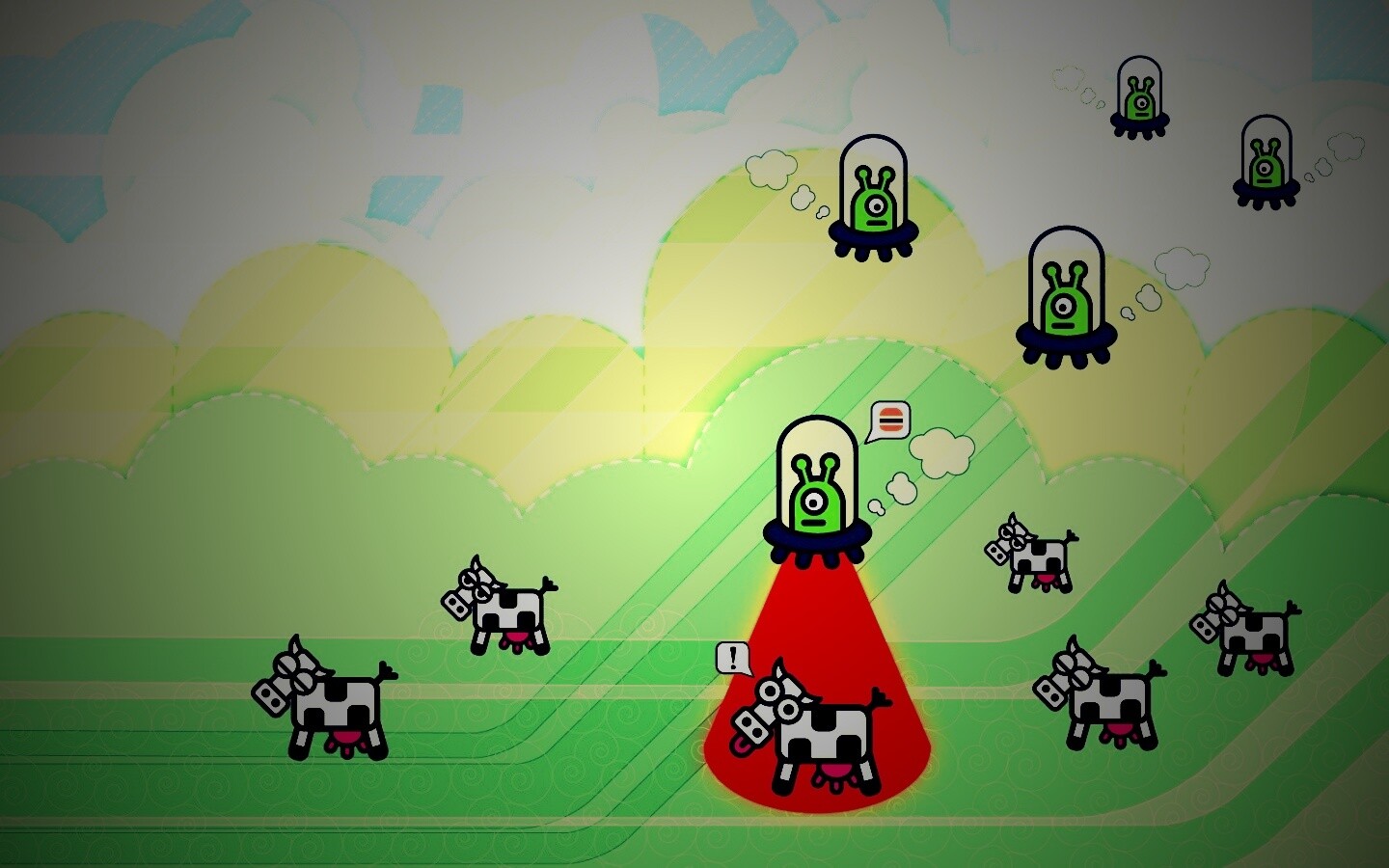 Пришельцы воруют коров обои