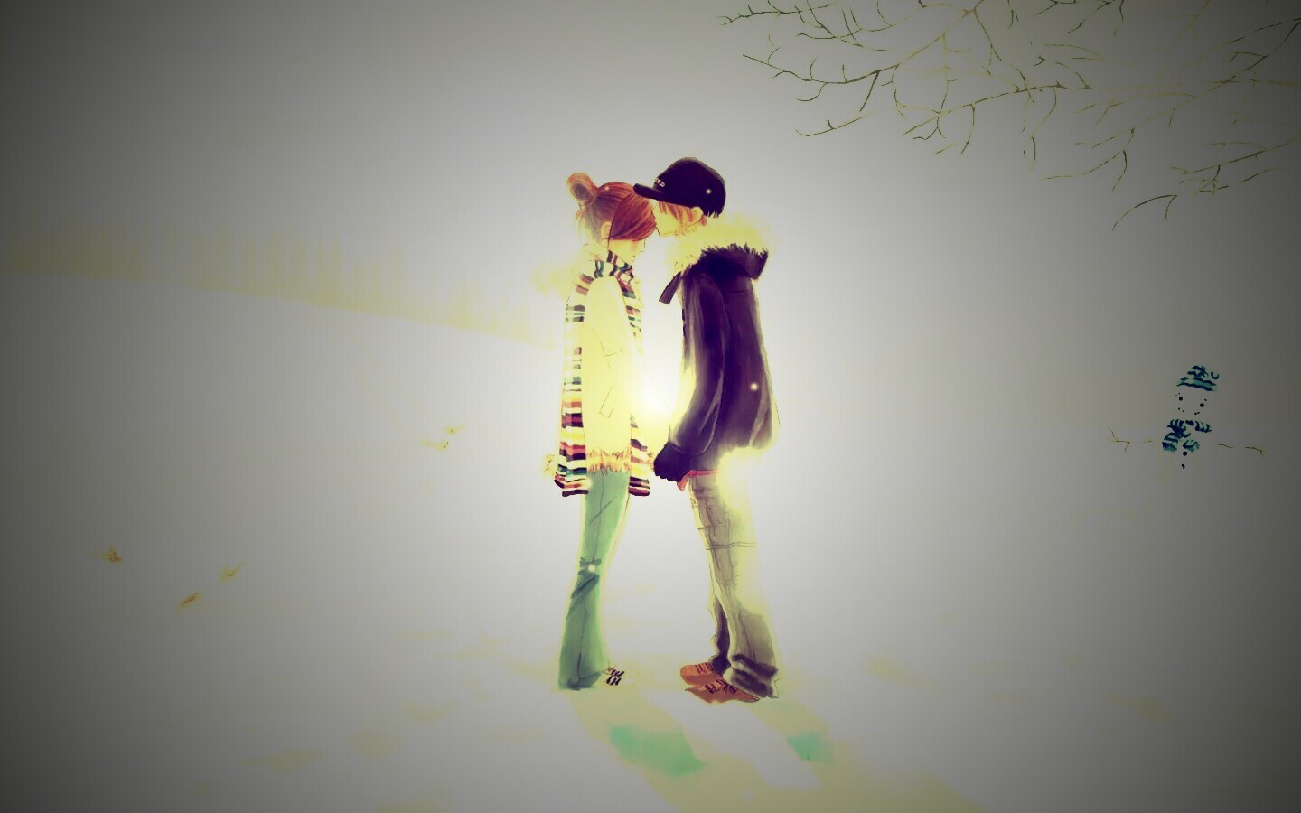 Влюбленная пара обои