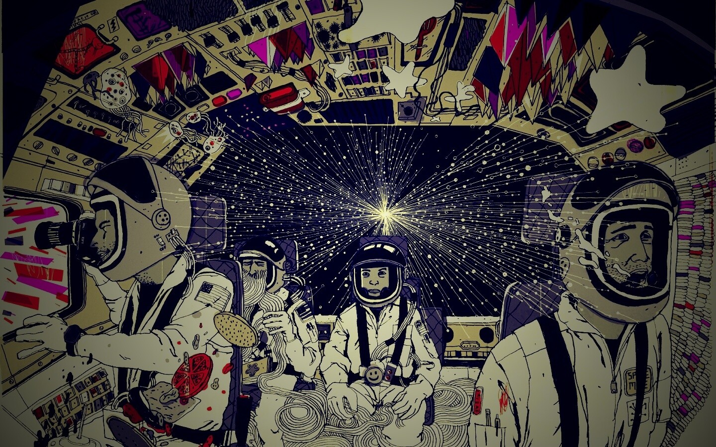 Упоротые космонавты обои