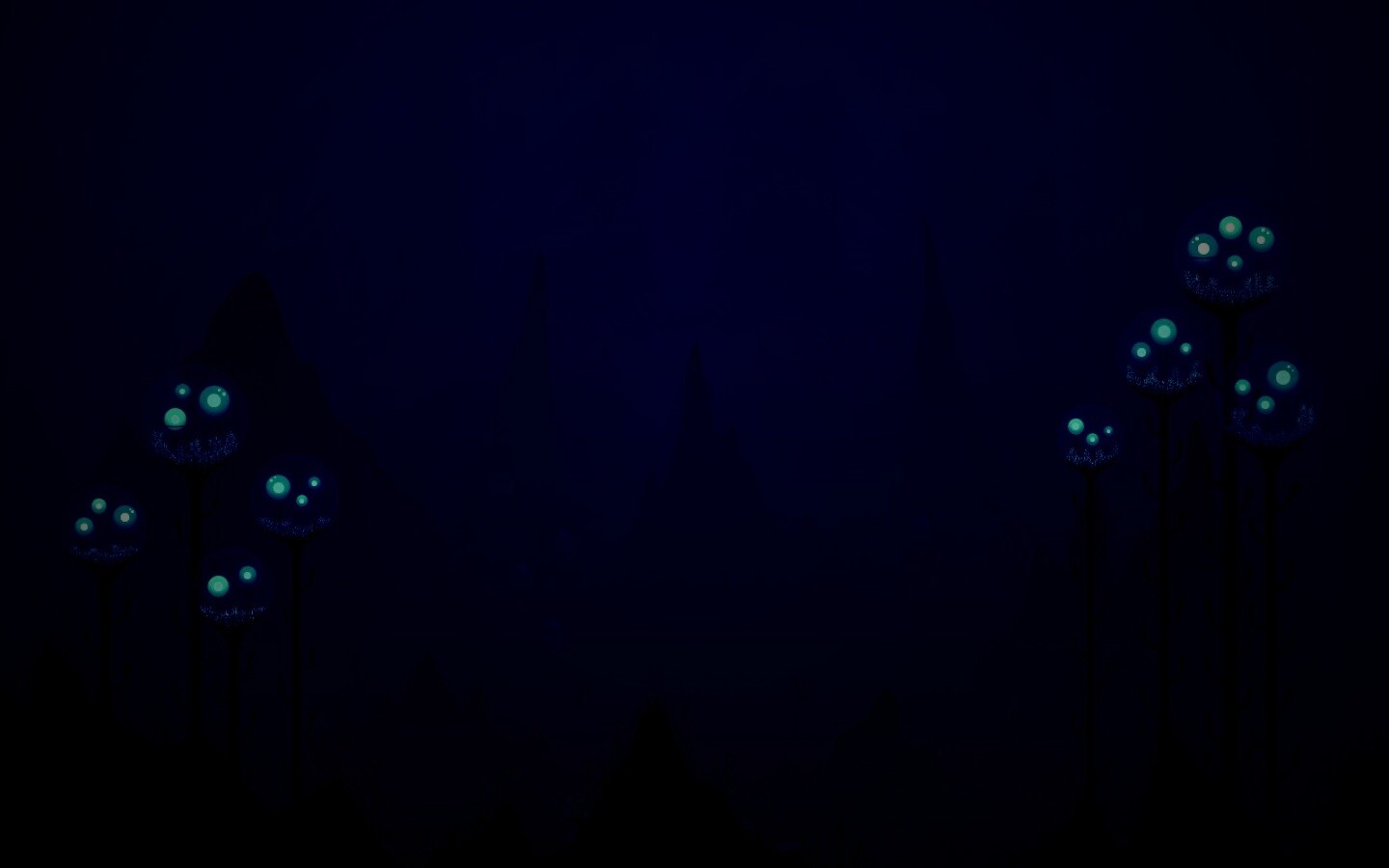 Мрачные горы обои