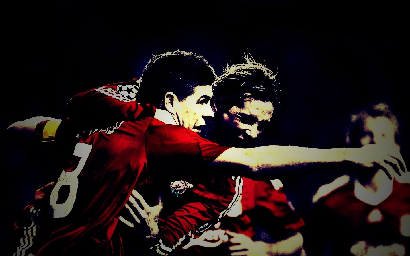 Радость от забитого гола обои