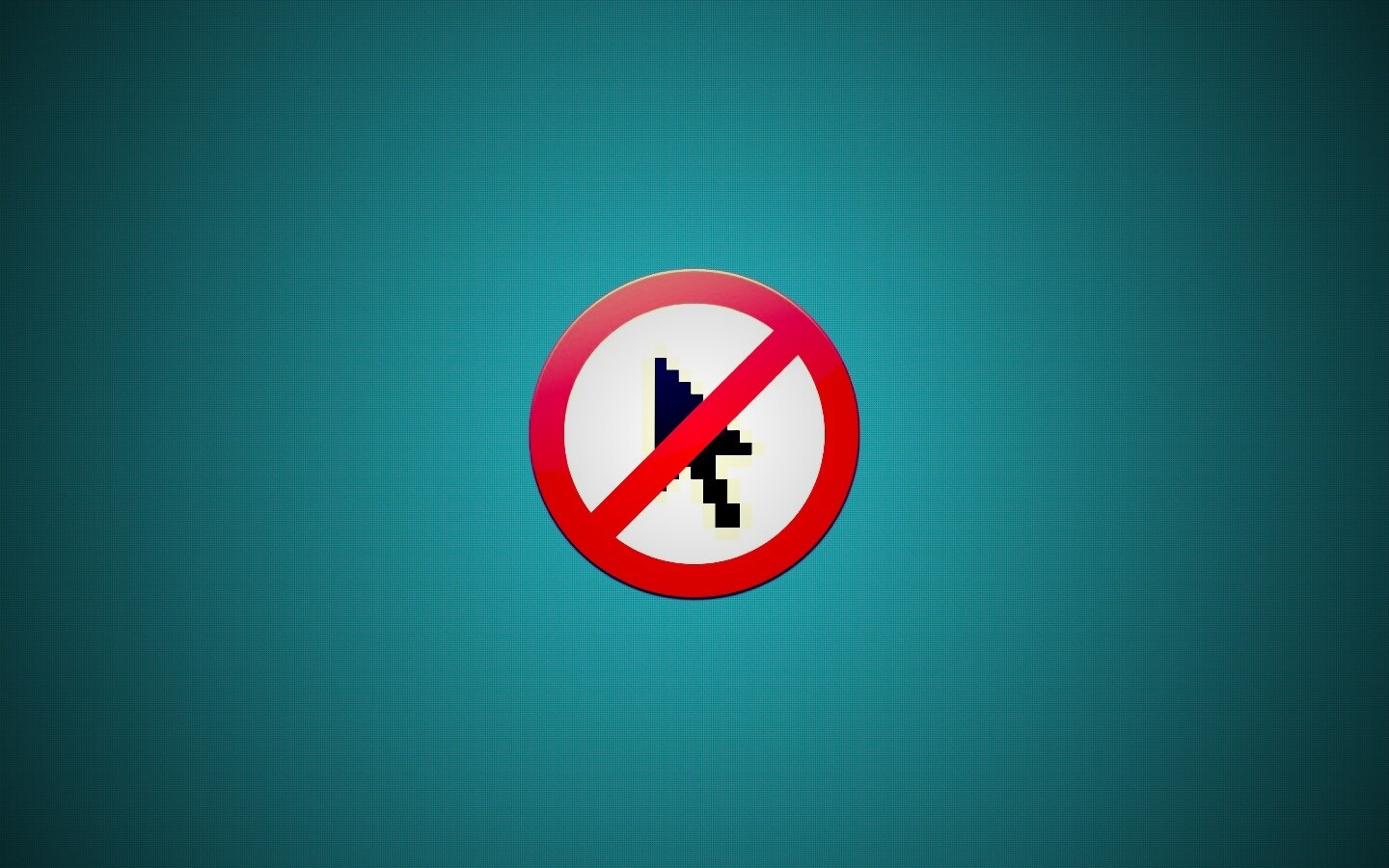 Курсор запрещен обои