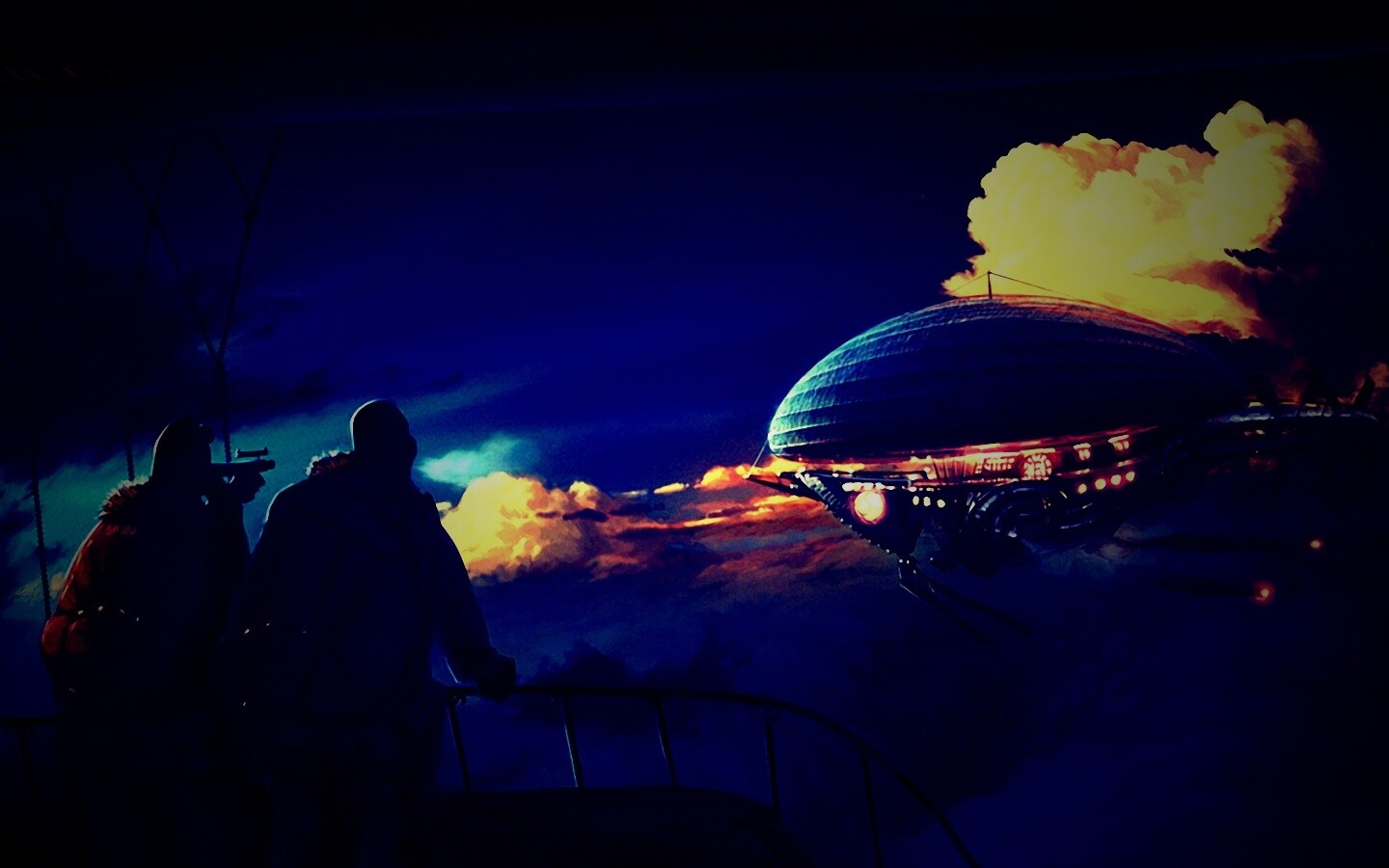 Инопланетный дирижабль обои