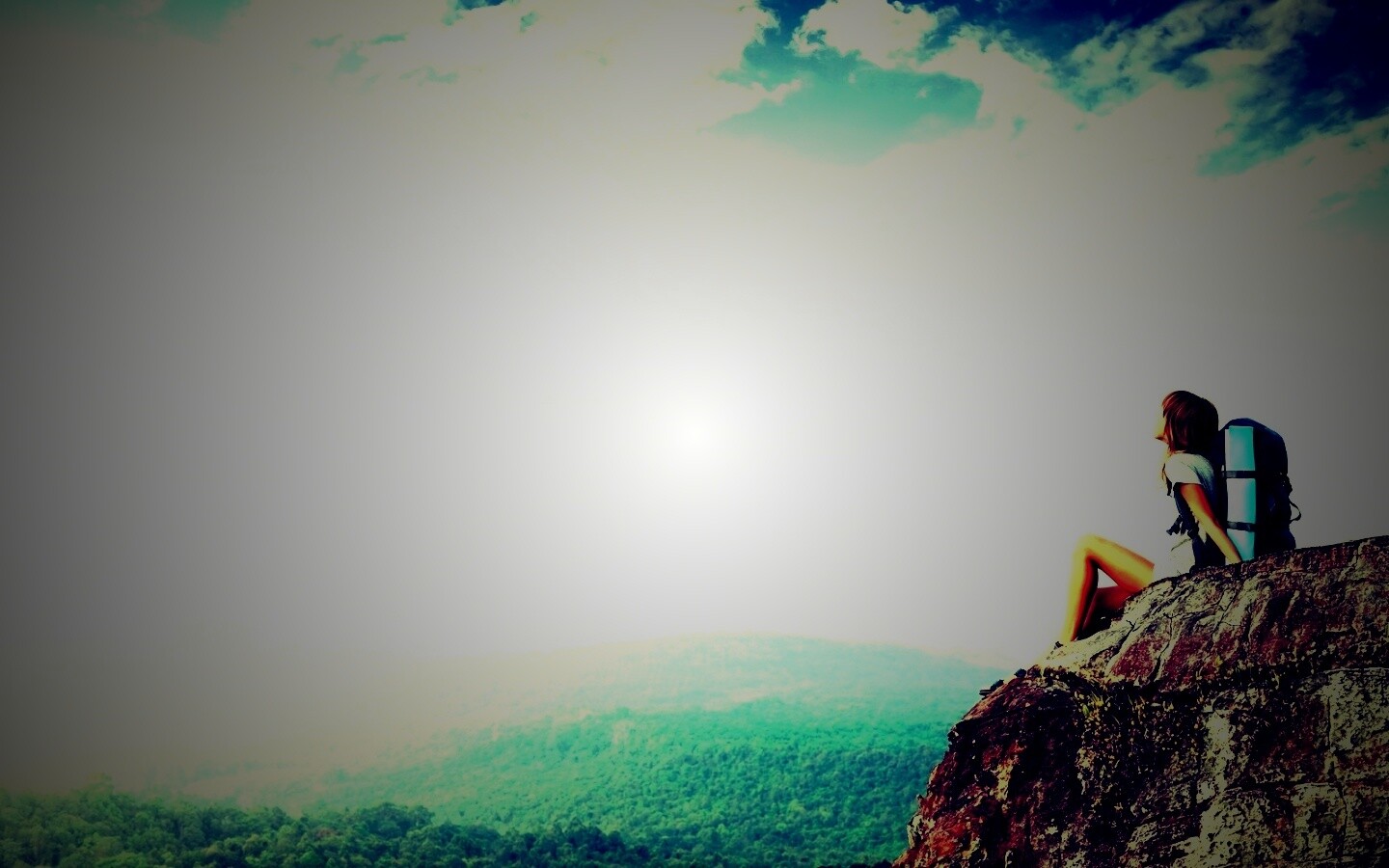 Девушка турист обои