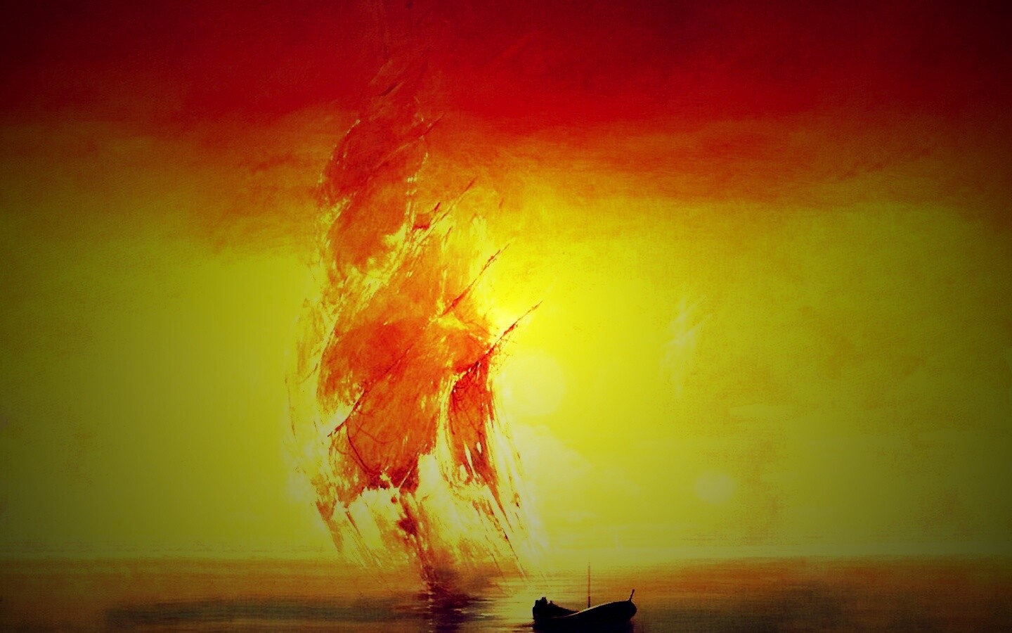 Призрачный парусник обои