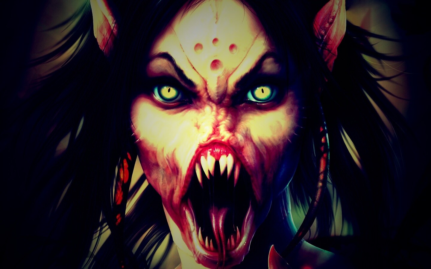 Эльфийка монстр обои