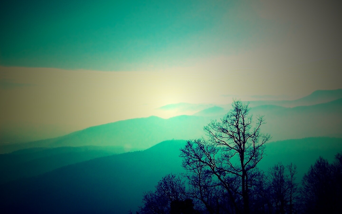 Голубые горы обои