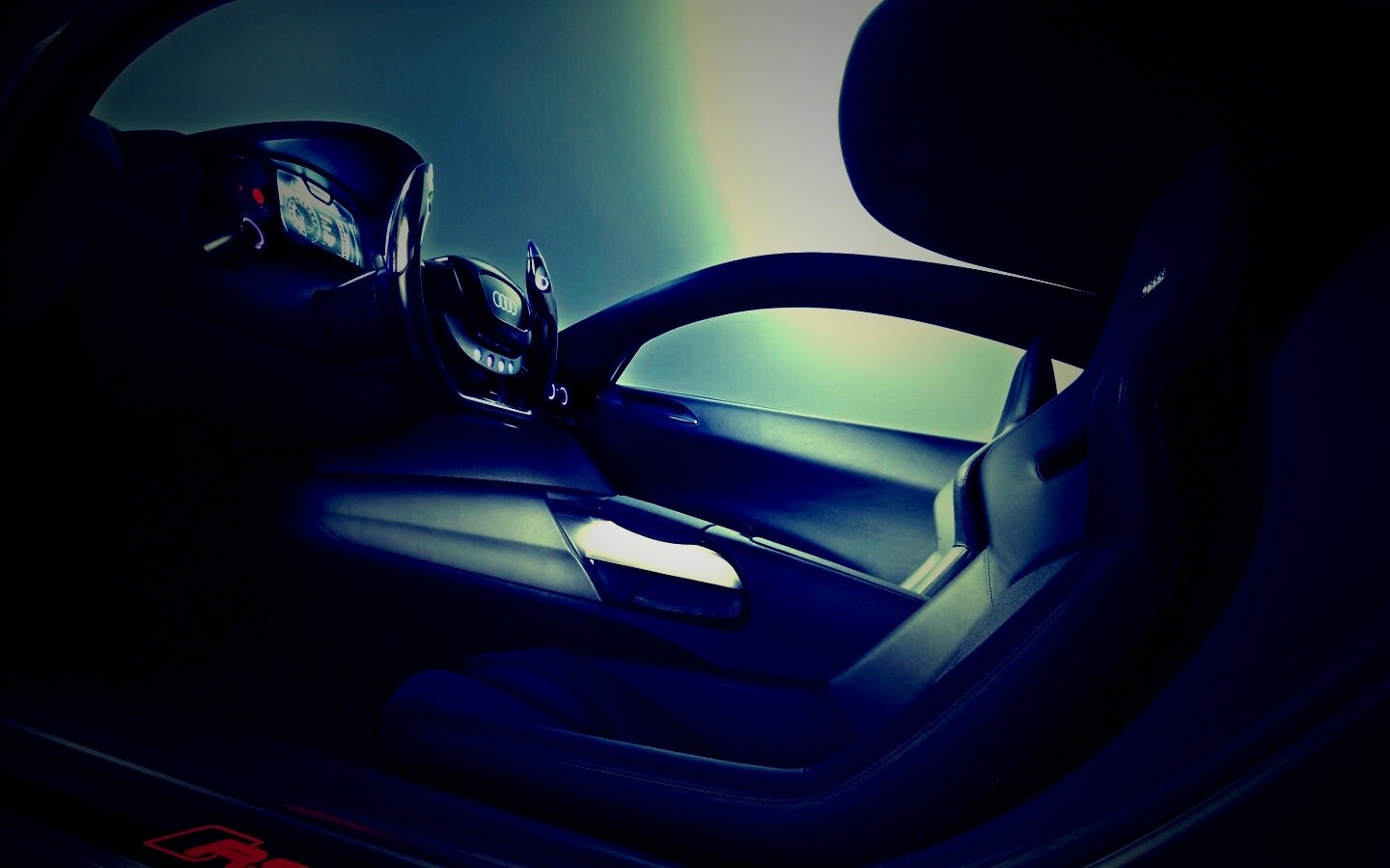 В салоне концепта Audi RSQ обои