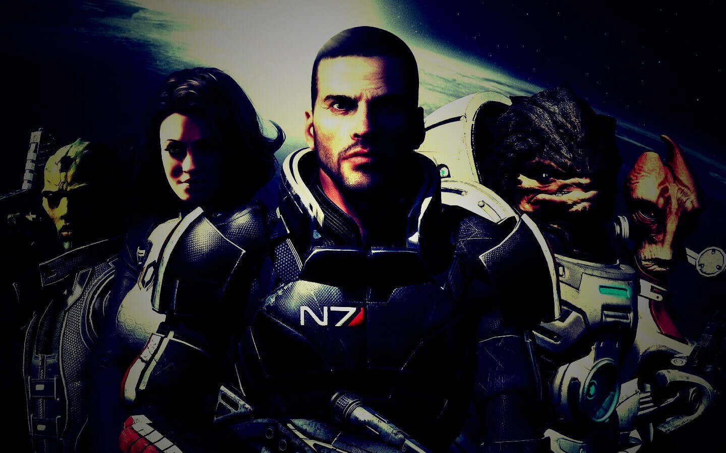 Mass Effect N7 обои