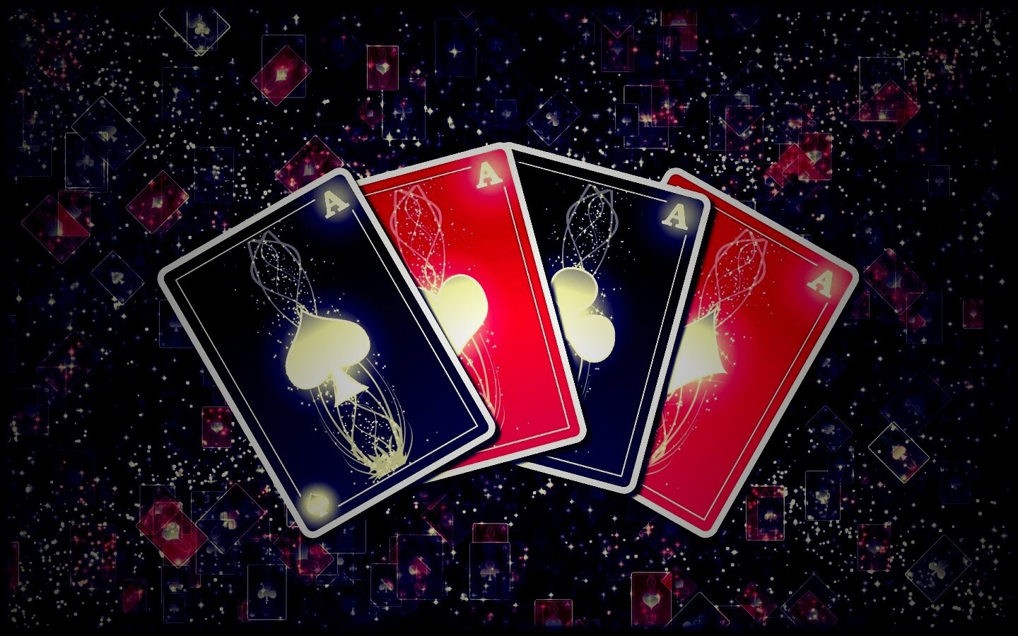 Каре из тузов обои