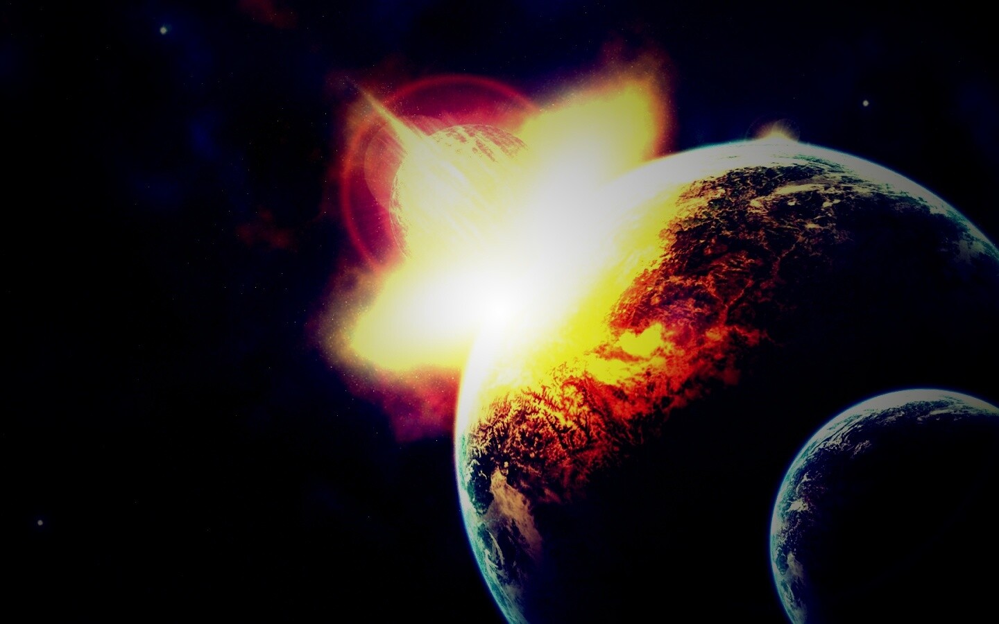 Восход за горизонтом обои