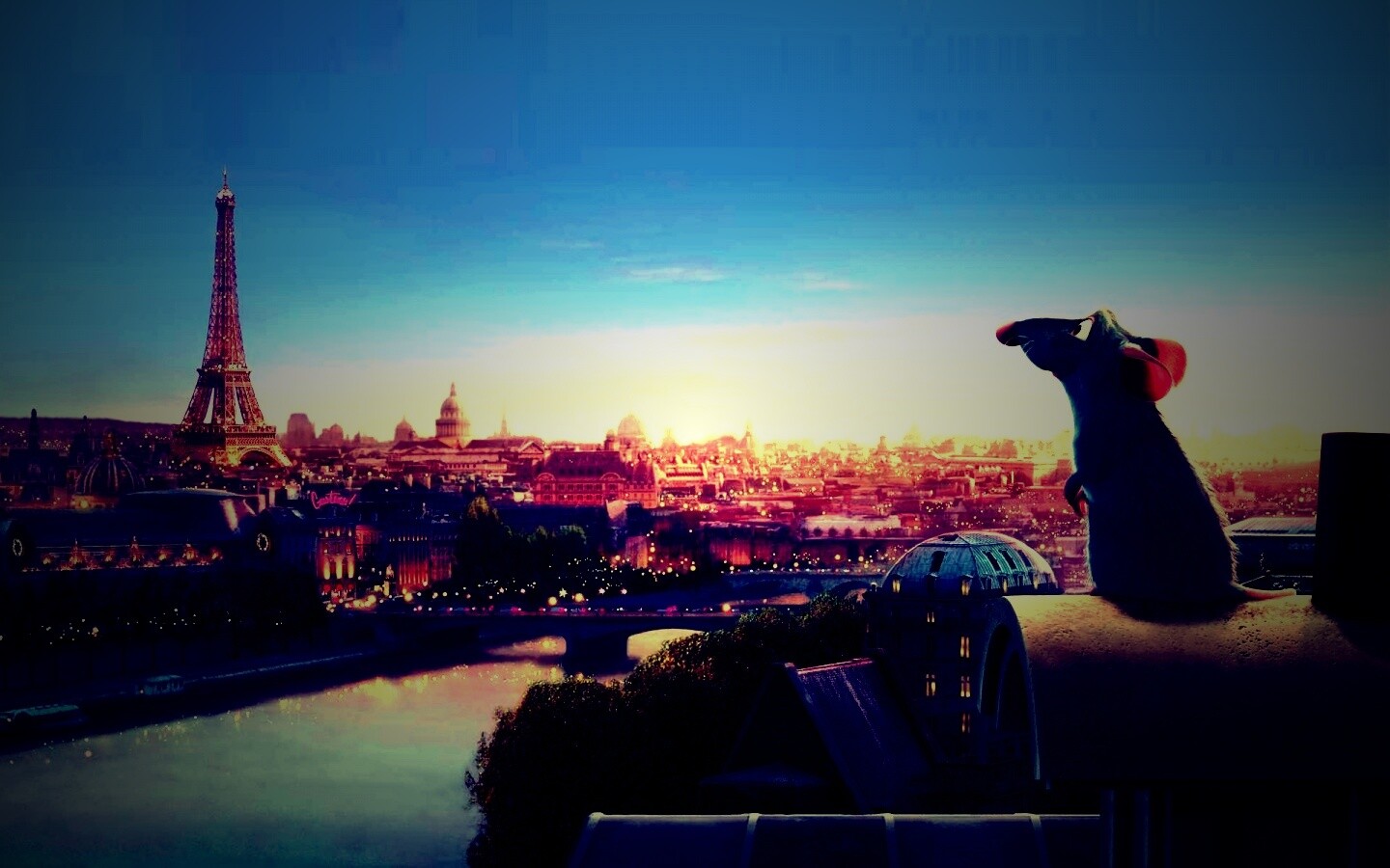 Париж в Рататуе обои
