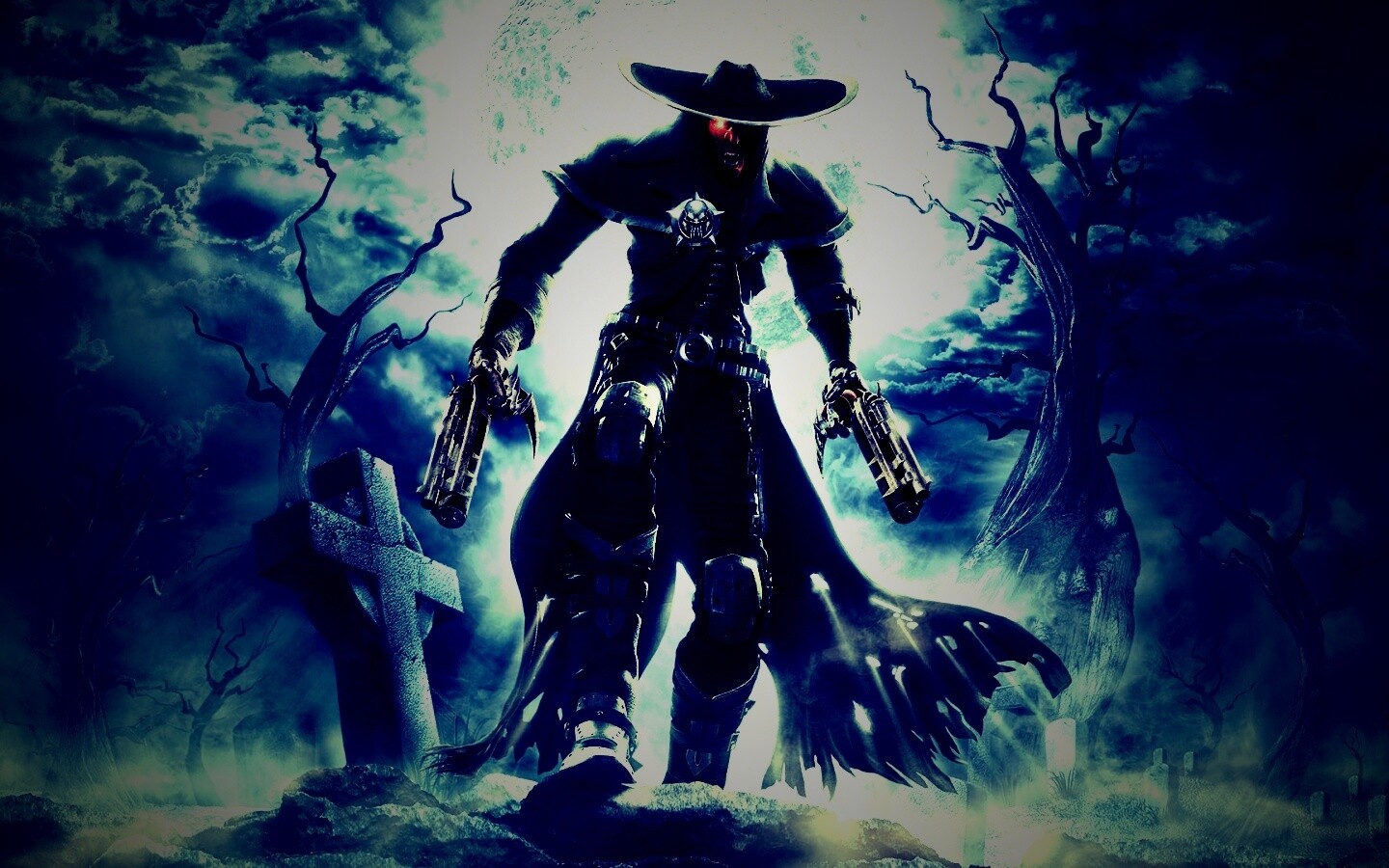 Мертвец с пистолетами обои