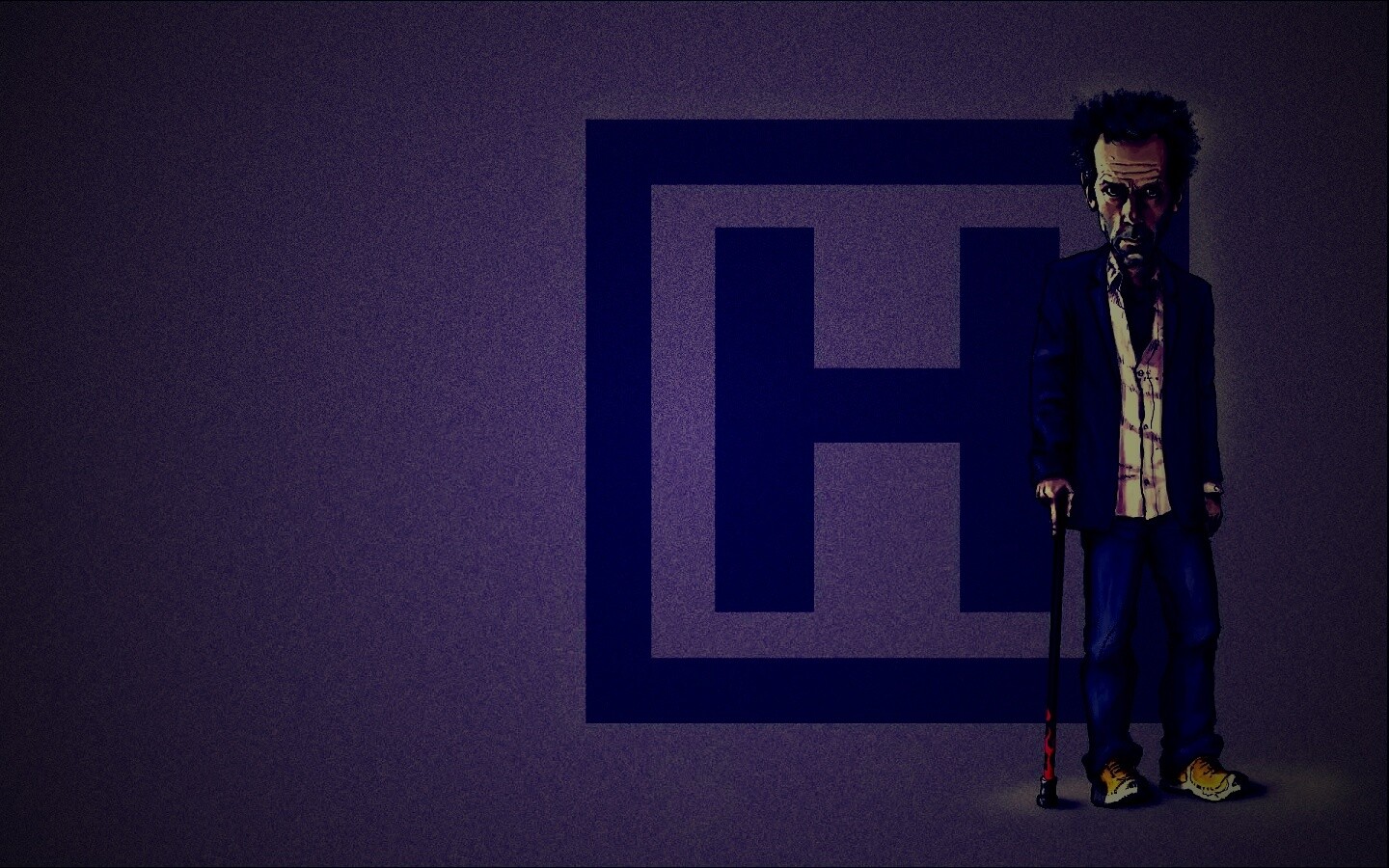 Шарж на доктора Хауса обои