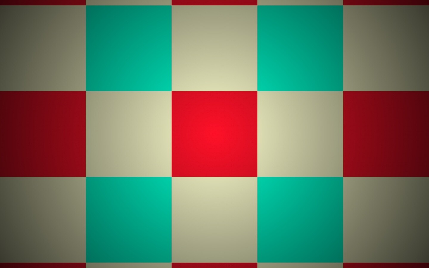 Оранжевые голубые и белые клетки обои