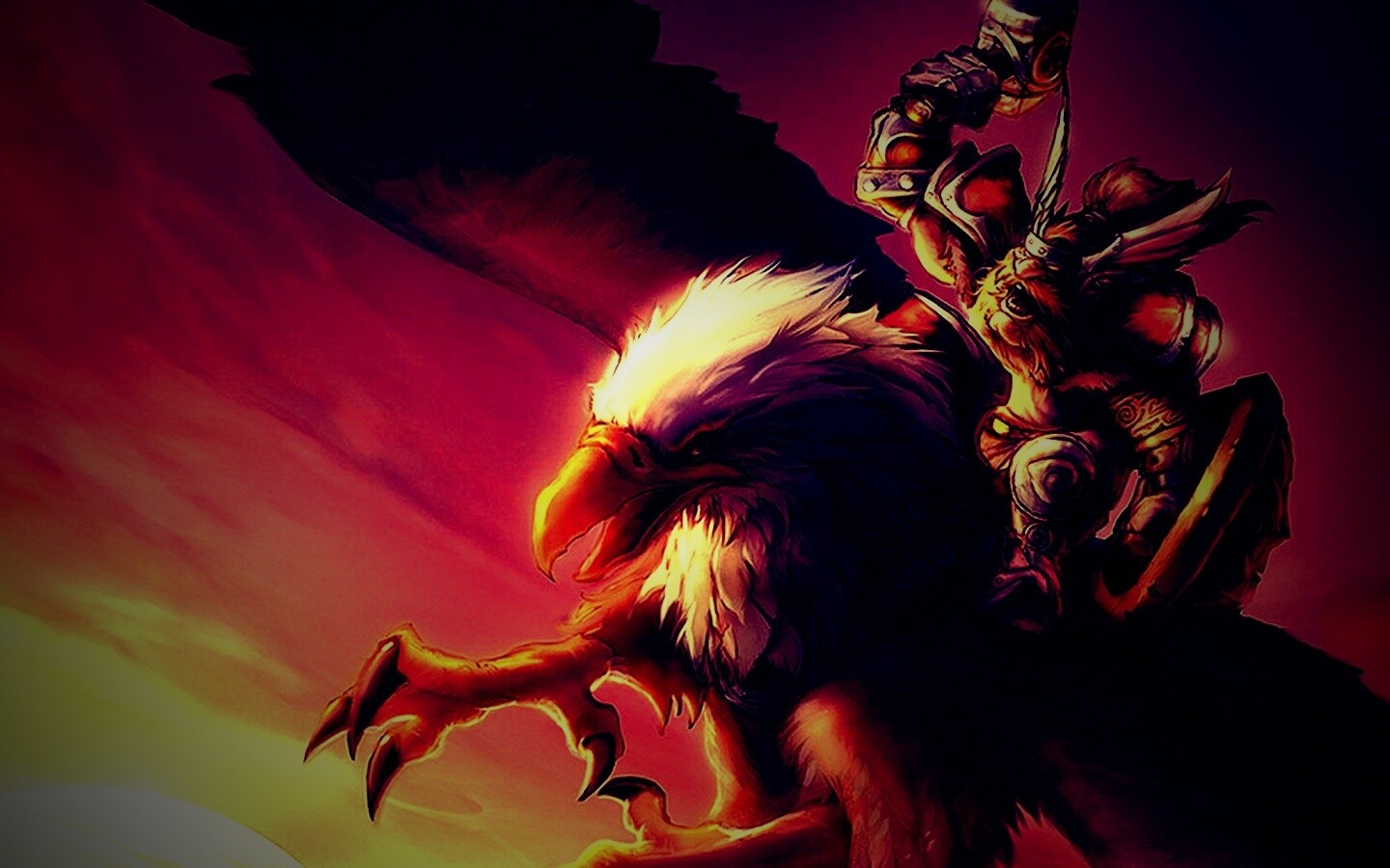 Грифоний всадник обои