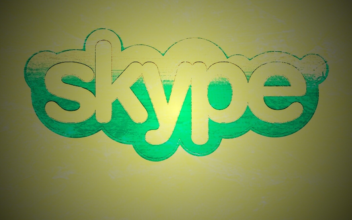 Логотип Скайп на доске обои