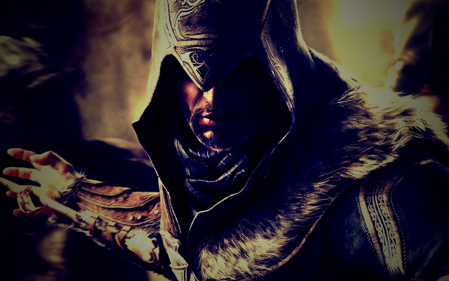 Ассасин перед атакой обои