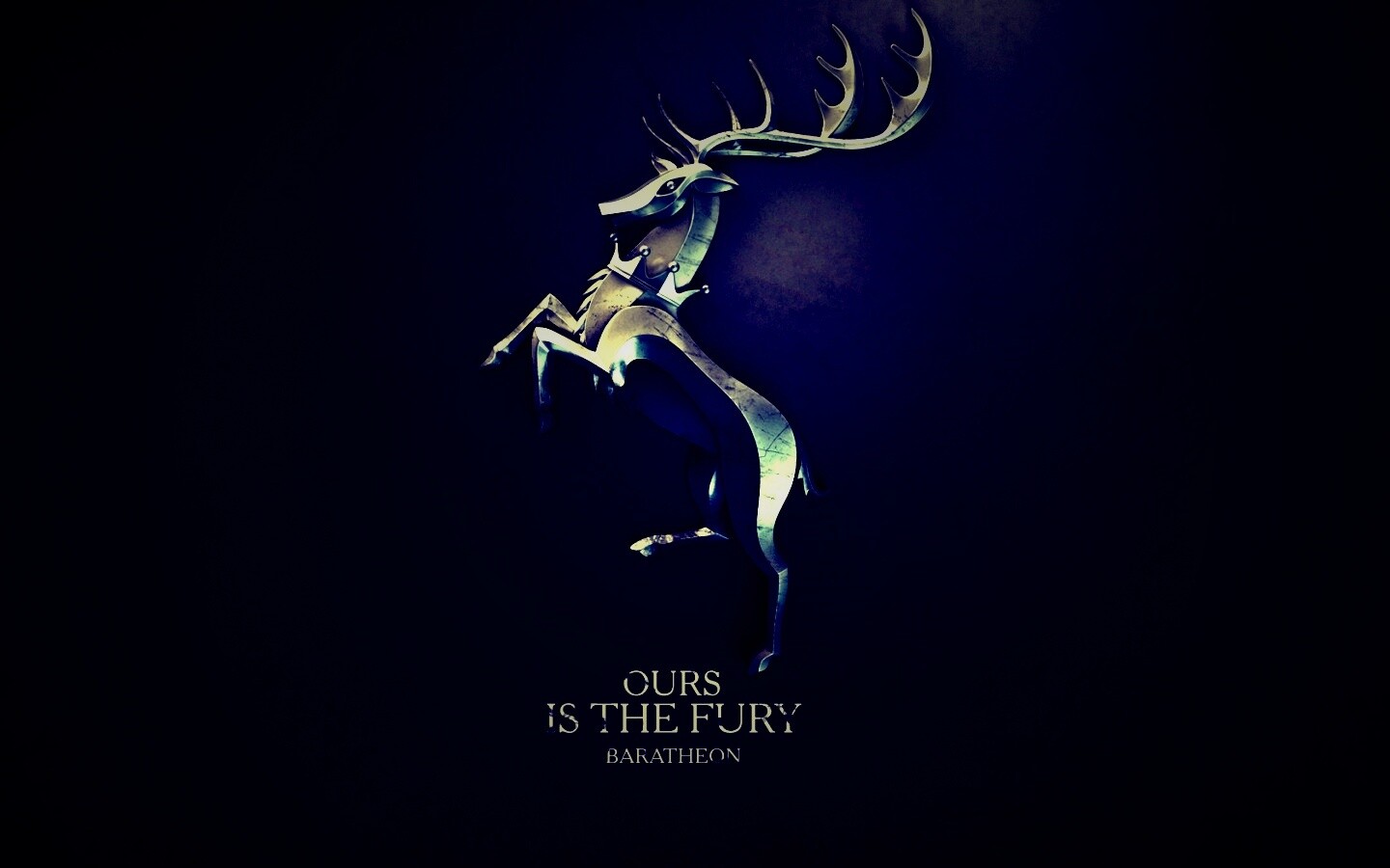 Металлический герб Баратеонов обои