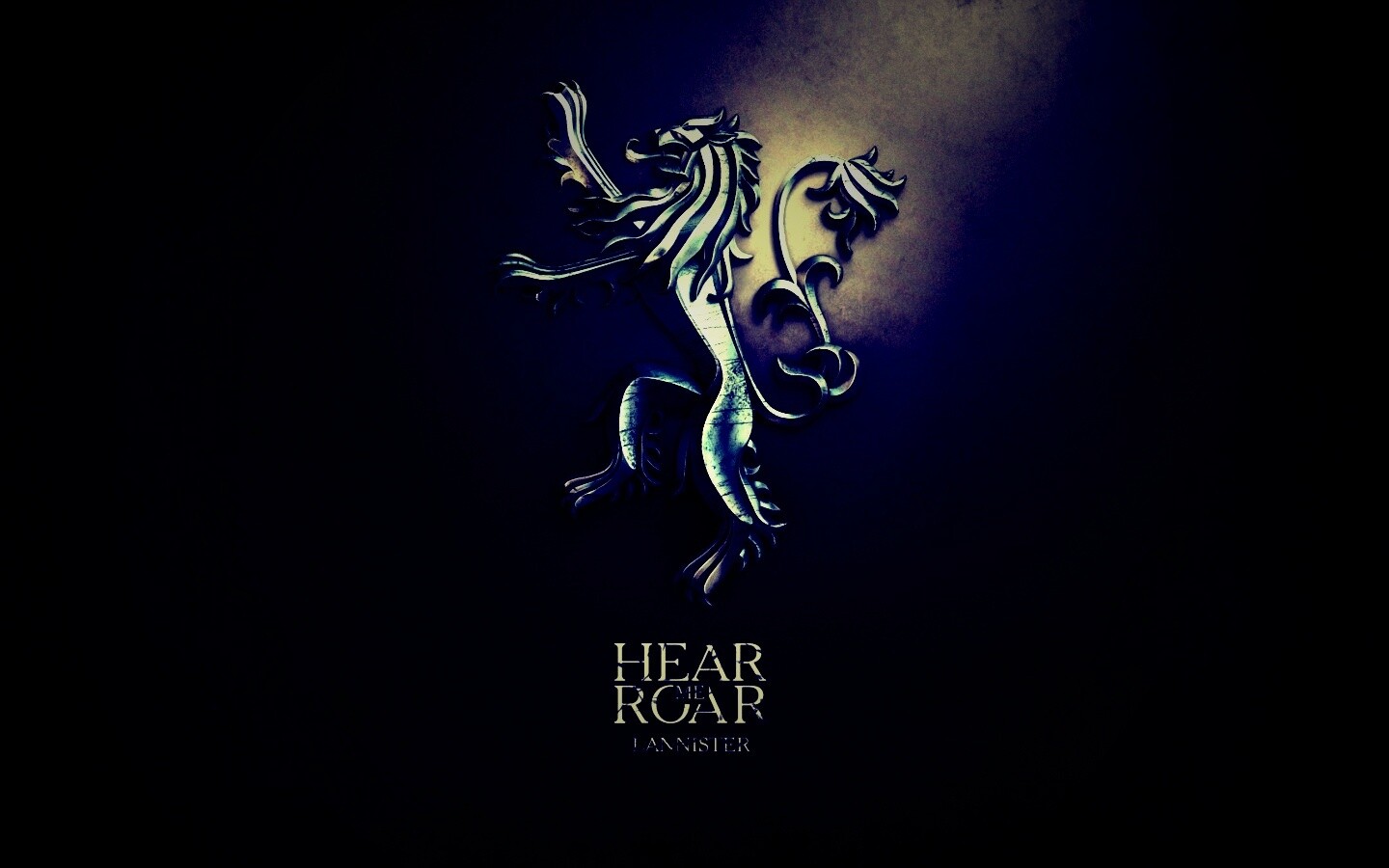 Металлический герб дома Ланнистеров обои