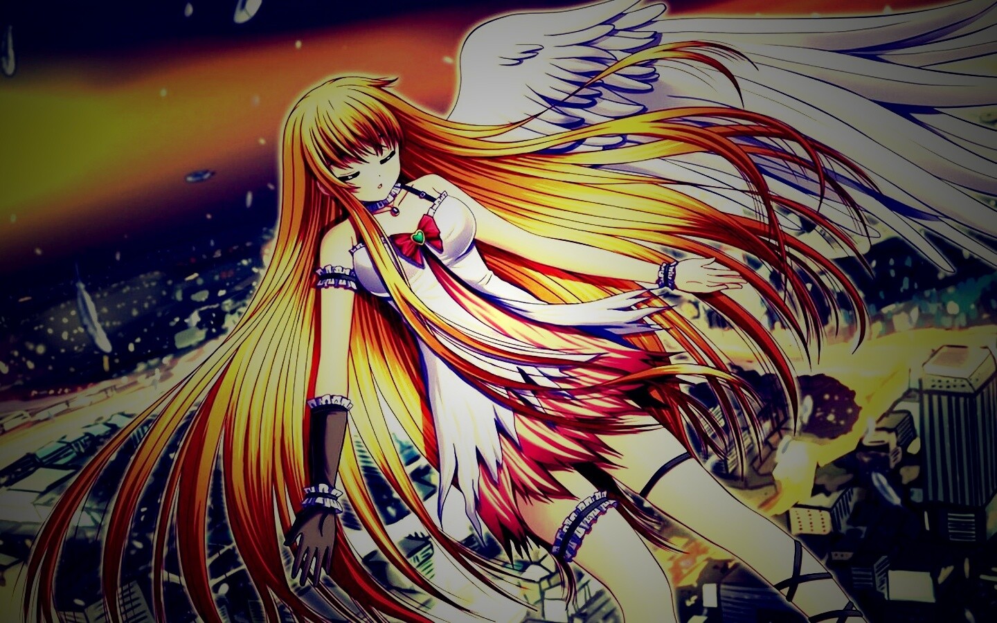 Неопознанная девушка из аниме обои