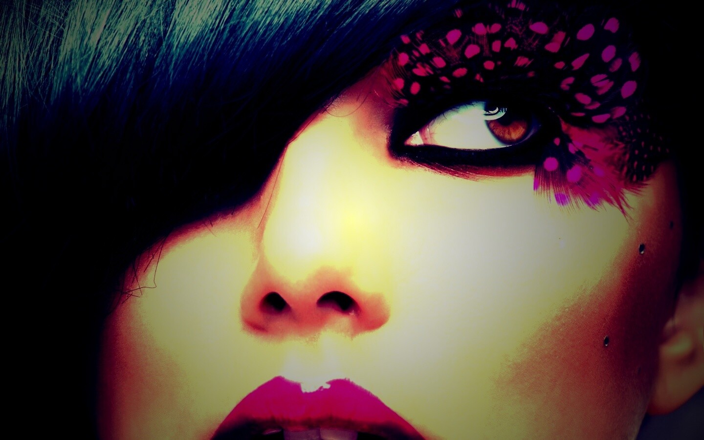 Макияж крупным планом обои