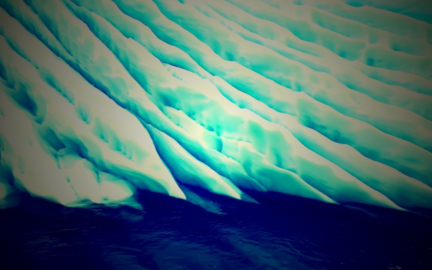 Борозды во льду обои