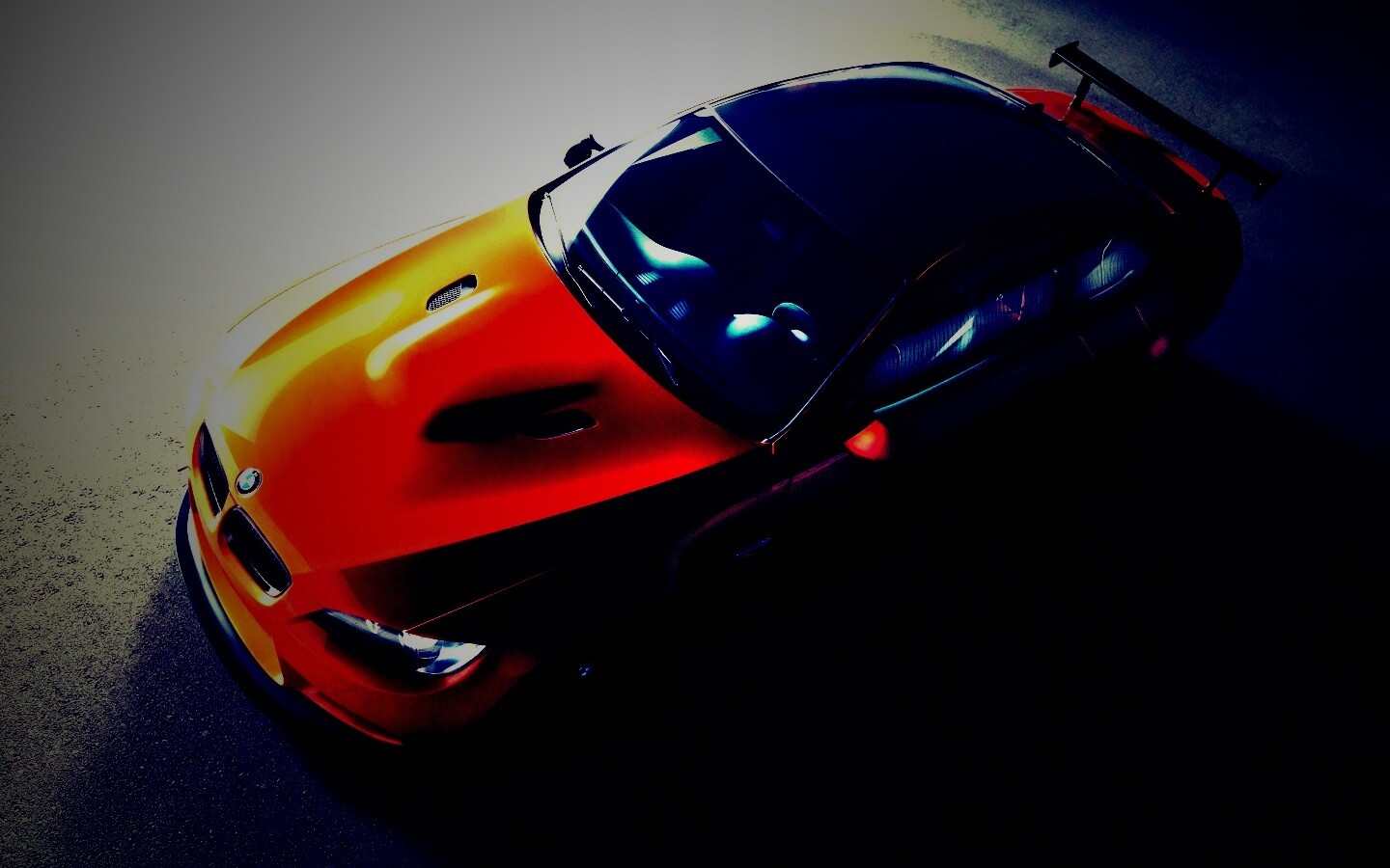 Оранжевый BMW обои